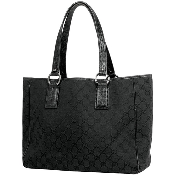 Gucci canvas tote bag black GG - Picture 2 of 6